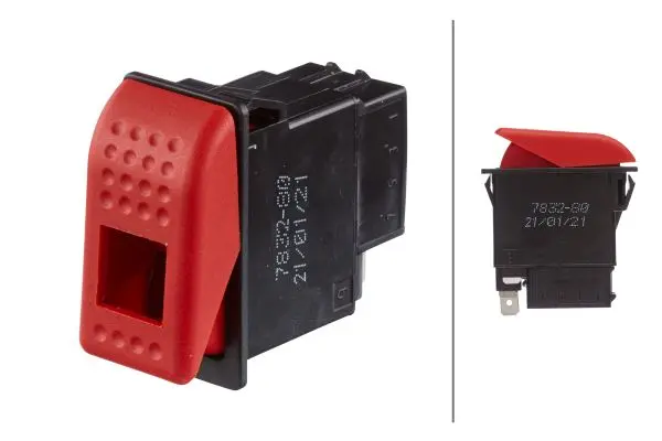HAZARD-FLASHER SWITCH 12V ROCKER RE  6HH Hella 