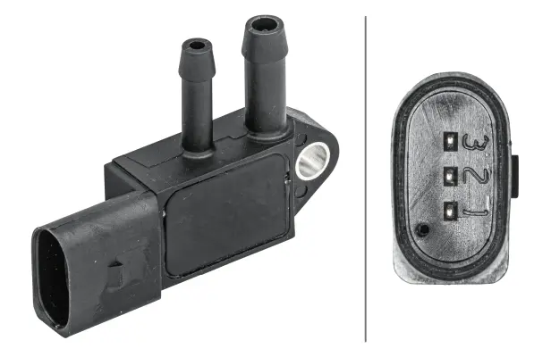 SENSOR, EXHAUST PRESSURE             6PP Hella 