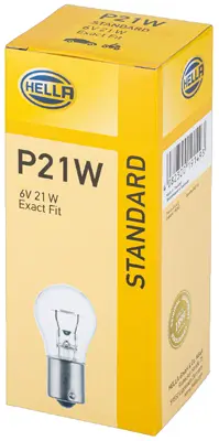 BULB DIN72601-P21W-6V21W             8GA Hella 