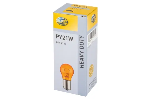 BULB ECE-R 37-PY21W-24V21W AMBER     8GA Hella 
