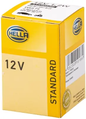 BULB 12V 1,2W BX8,5D BLUE            8GA Hella 