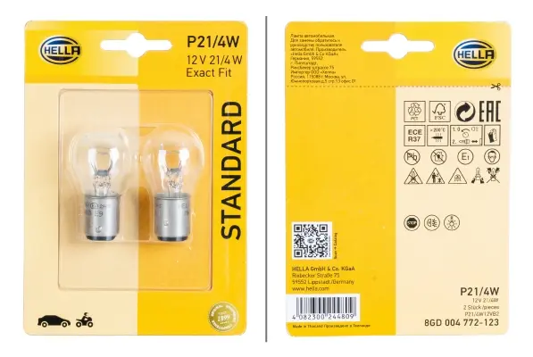 Pære blink P21/4W Hella 