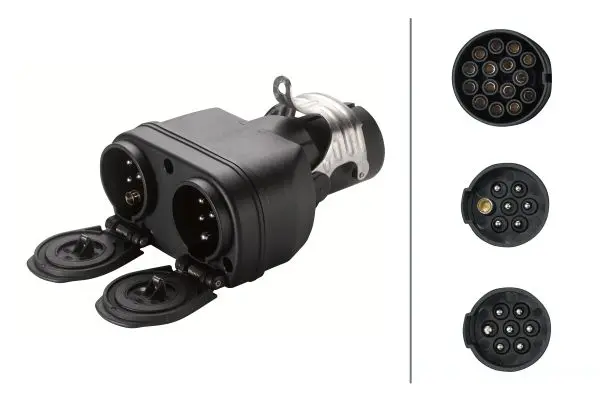Kortadapter 15 til 2x7 pol. Hella 