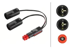 Adapter lighter dobbel Hella