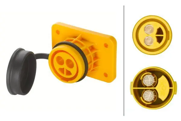 SOCKET 2-POLES 24V YELLOW            8JB Hella 