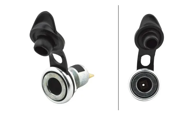 Kontakt liten (ISO 4165) Flatstikk m/lok Hella 