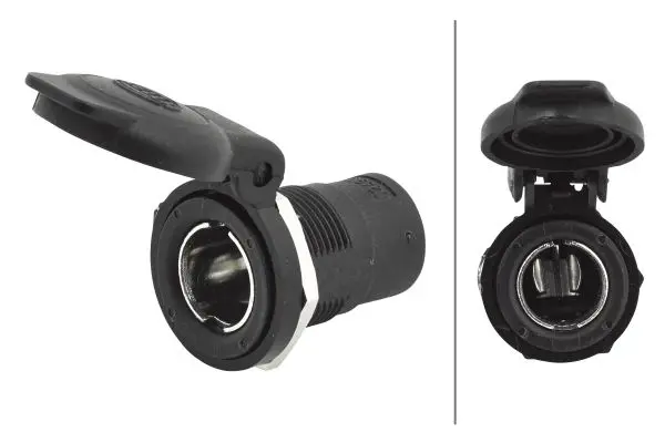 Kontakt liten (ISO 4165) Flatstikk m/lok Hella 