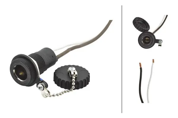 Kontakt liten (ISO 4165) m/skru lokk IP6 Hella 