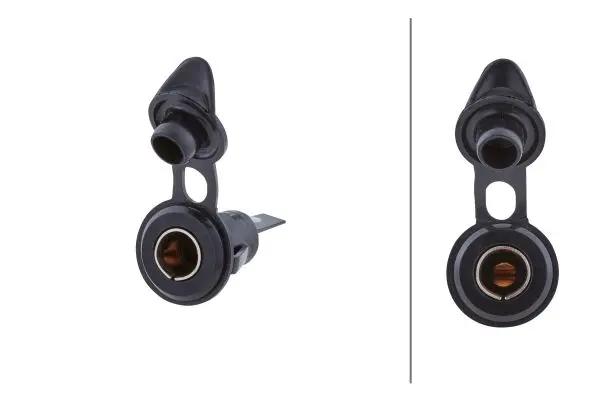 Kontakt liten (ISO 4165) Flatstikk m/lok Hella 