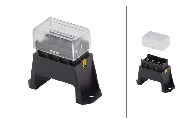 Sikringsholder  for 4 Flatsikringer Hella 