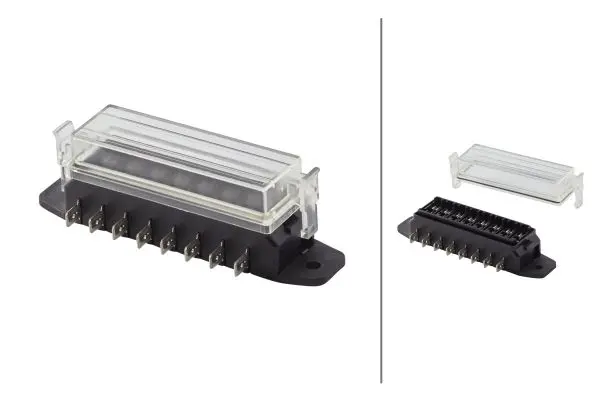 Sikringsholder  for 8 Flatsikringer Hella 