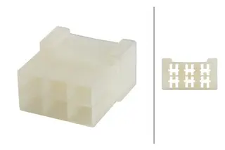 1Kontaktstykke , 6-polet Hella