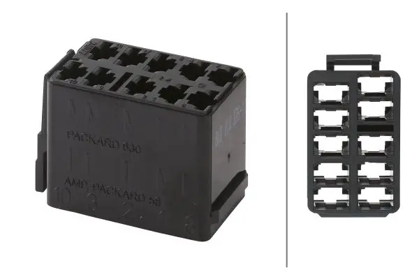 PLUG IN FEMALE HOUSING TYP II        8JD Hella 