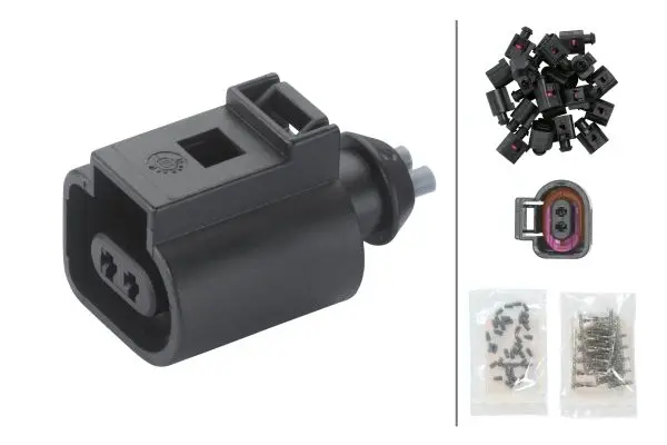 MALE CONNECTOR HOUSING SET           8JD Hella 