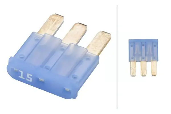 Sikring Micro3 blå 15A Hella 