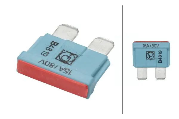 FKS Bladsikring opp til 80V.15A Blå Hella 