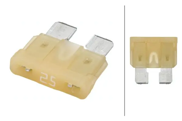 Sikring flat ATO 25A Hvit Hella 