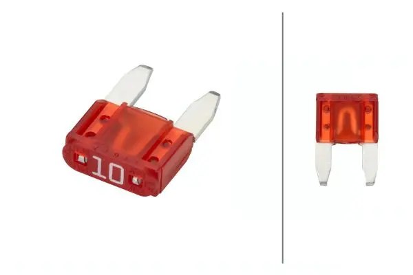 Fuse Mini, 10 A, red, set Hella 