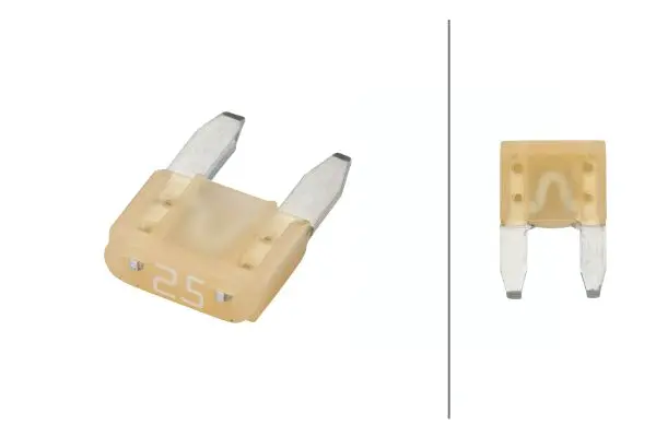 Mini sikring 25A Transparent Hella 