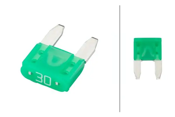 Mini sikring 30A Grønn Hella 