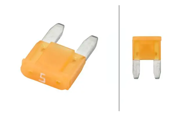 MINI bladsikring 5A Beige m/pære Hella 