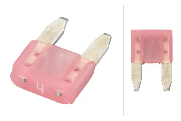 D30 5 st Minisikring 4 A Rosa Pro-Fit Hella 