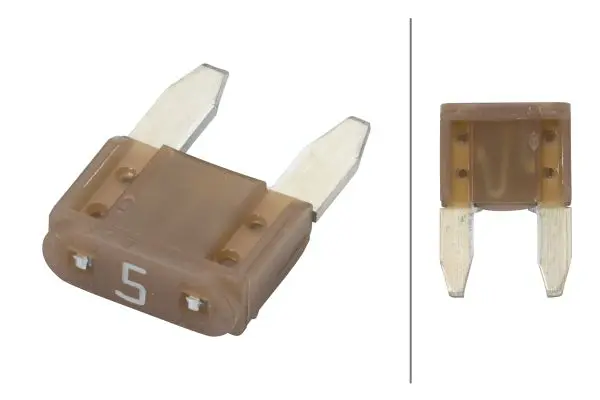 D31 5 st Minisikring 5 A Beige Pro-Fit Hella 