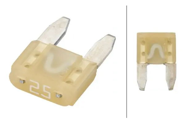 D137 5 st Minisikring 25 A Hvit Pro-fit Hella 