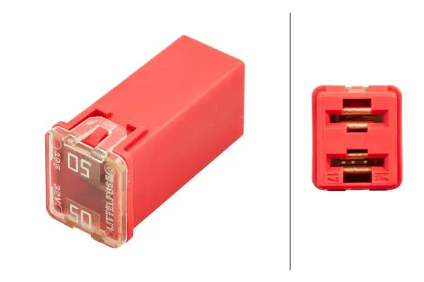 D126 Kasett sikring 50A Rød Pro-Fit Hella 