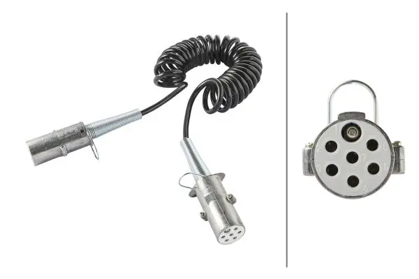 Spiralkabel 24V med 3,5m.kabel Hella 