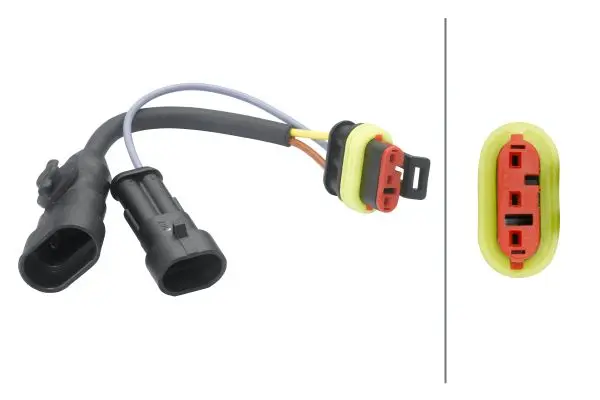 Kabelsett, 90mm Bi-LED Hella 