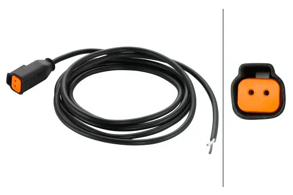 Kabelsett m/2 pin Deutsch kontakt Hella 