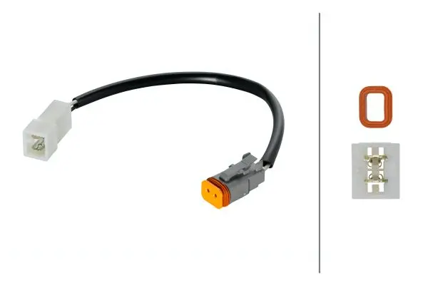 HARNESS GR 2POL 200 DT AM            8KB Hella 