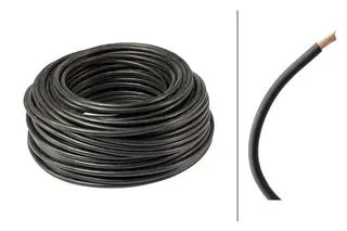 Kabel 1-leder 16.0mm² svart Hella 50M