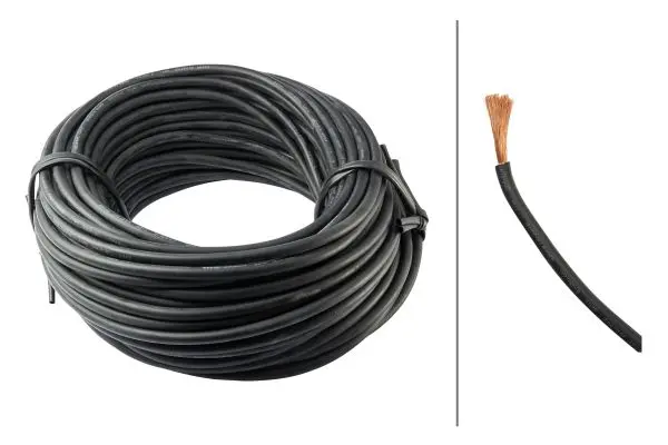 Kabel H01N2-D Flex 25qmm Sort Hella 