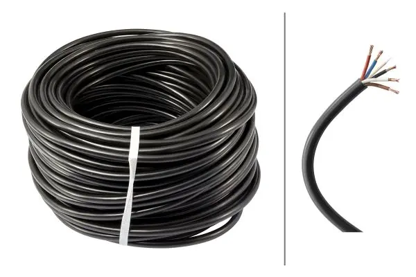 Kabel FLYY 5x1,50qmm Sort Hella 