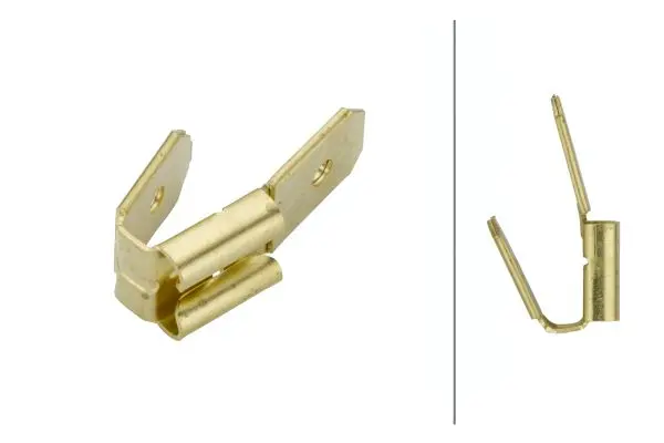 Kabelsko forgr.hylse m/2xstift 6,3mm Hella 