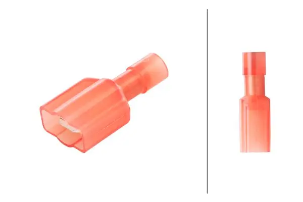 Flatstift 6,3x0,8mm rød for tyvkobling Hella 
