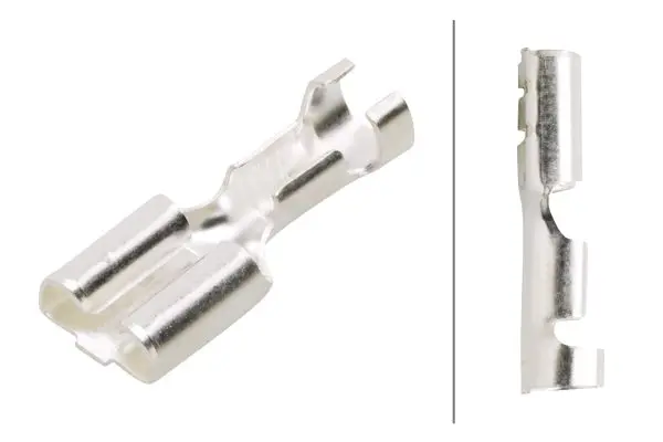Kabelsko hylse 6,3x0,8mm. Forsølvet Hella 