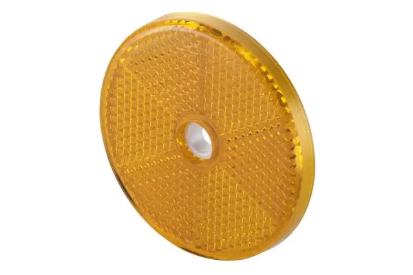 Rund Reflex Gul 60mm hull Ø6mm Hella 