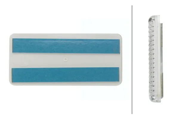 Firkant Refleks Hvit 94x44mm selvklebend Hella 