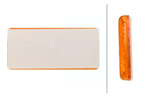 Firkant Refleks Gul 70x31,5mmselvklebend Hella 