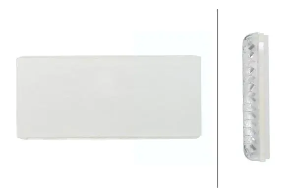 Refleks hvit selvklebende 70x31,5mm Hella 