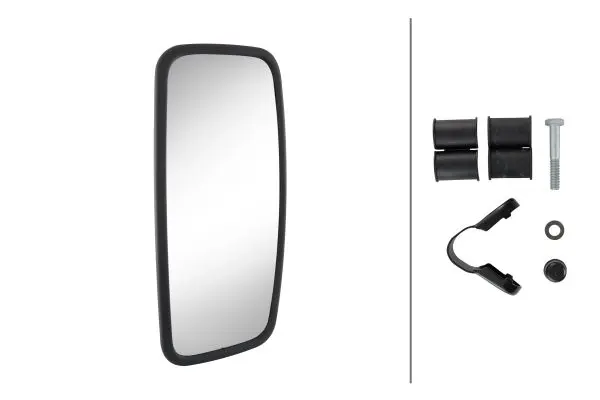 MIRROR TRUCK BLACK                   8SB Hella 