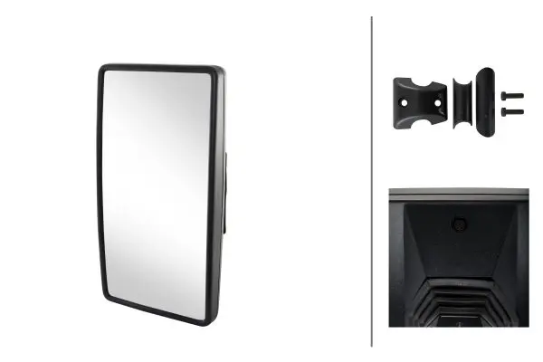 OUTSIDE MIRROR, 24V,DMR18/22,BEH.    8SB Hella 