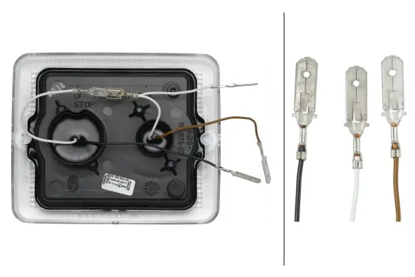 LED Innsats blinklys med feilvarsel 24v Hella 