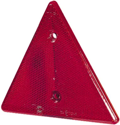 Refleks Trekant Rød med 2xØ6mm Hella 