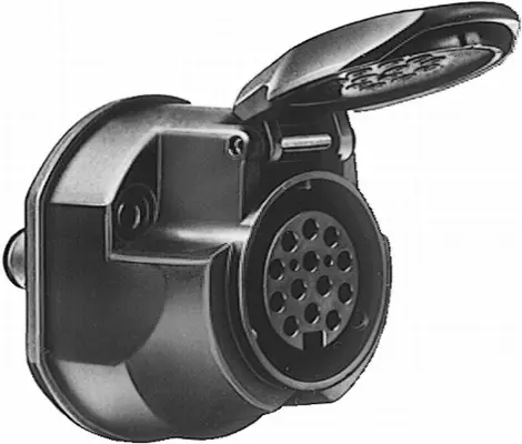 Kontakt 13-pol plast Pro-Fit K19 Hella 