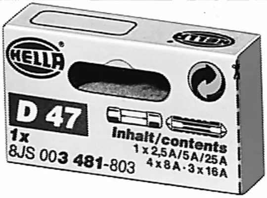 D47 10 st Ass.sikringer Torpedo Pro-Fit Hella 