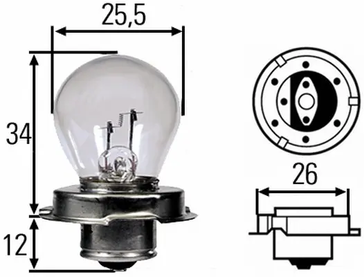 FILAMENT BULB                        8GA Hella 